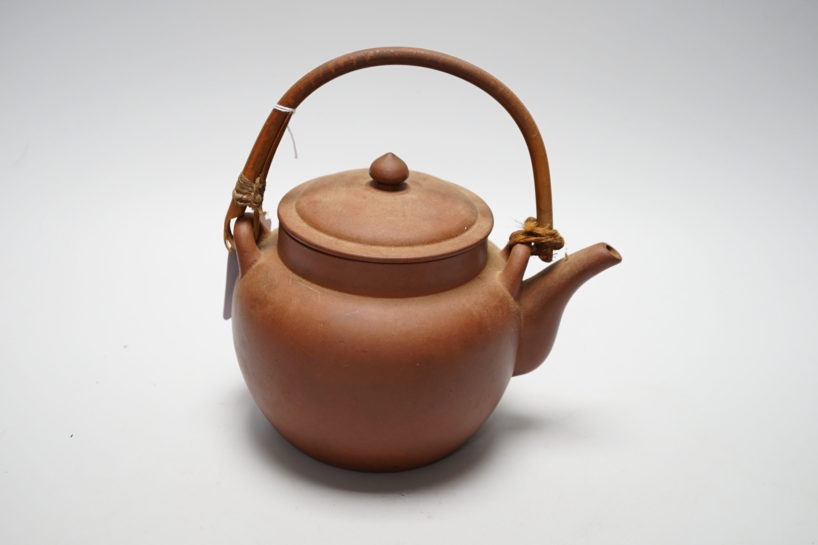 Four Chinese Yixing large terracotta teapots